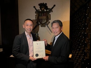 Ir CHU Man-chun, Charles, FSDSM, CFIFireE (right) received his Companion award from our Branch’s President, Mr. HOI Wai-ming.  Ir CHU was a Past President of IFE(HK Branch) and was elected as the International President of IFE in 2007. He is a strong supporter of our Branch who has been appointed as Technical Advisor in recent years. In recognition of his outstanding contribution and support to the IFE, the Branch and fire engineering over many years, Ir CHU is awarded the Companion title by the IFE.